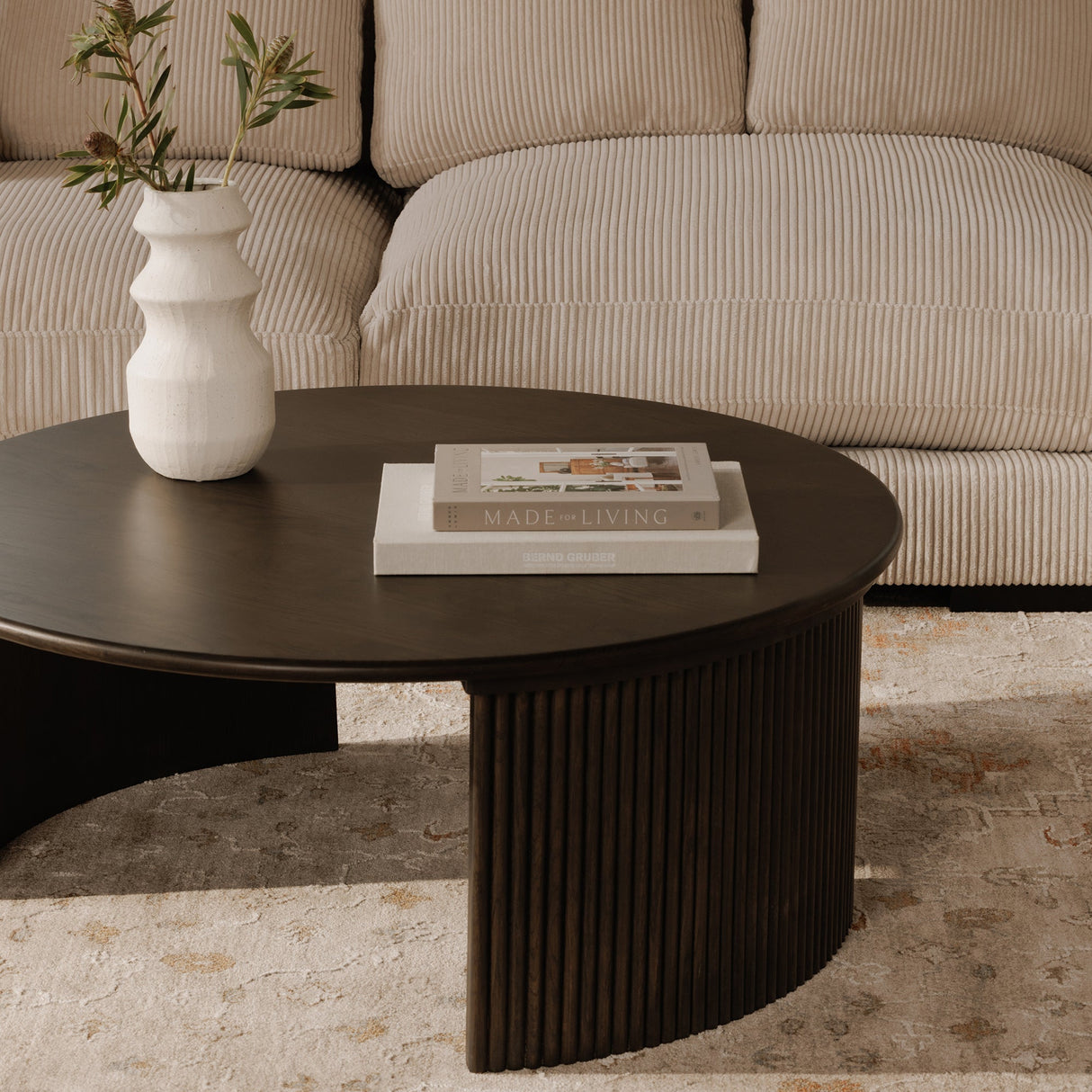 Penny Dark Brown Large Coffee Table by Moe's Home at Eve Furniture