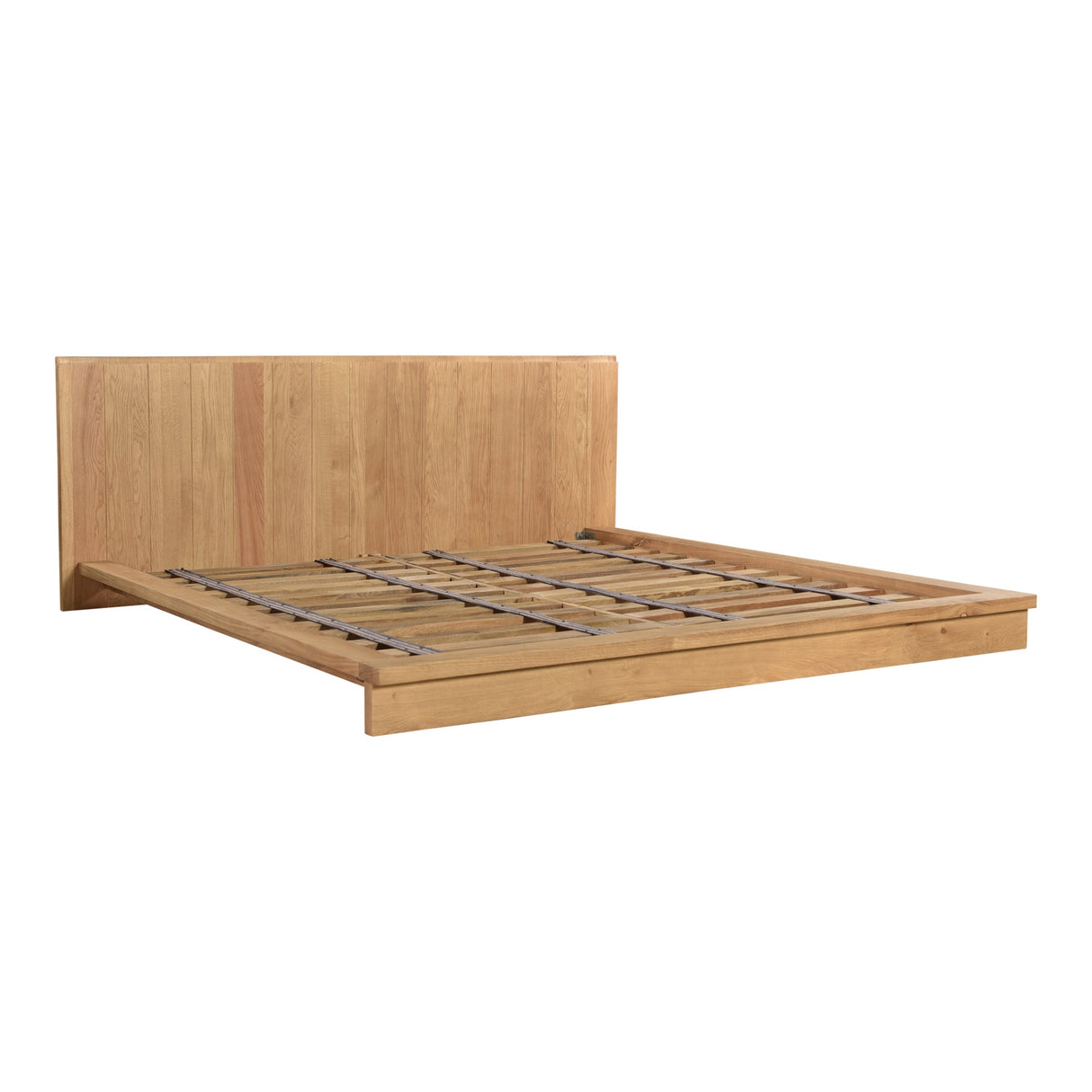 Plank Natural King Bed by Moe's Home at Eve Furniture