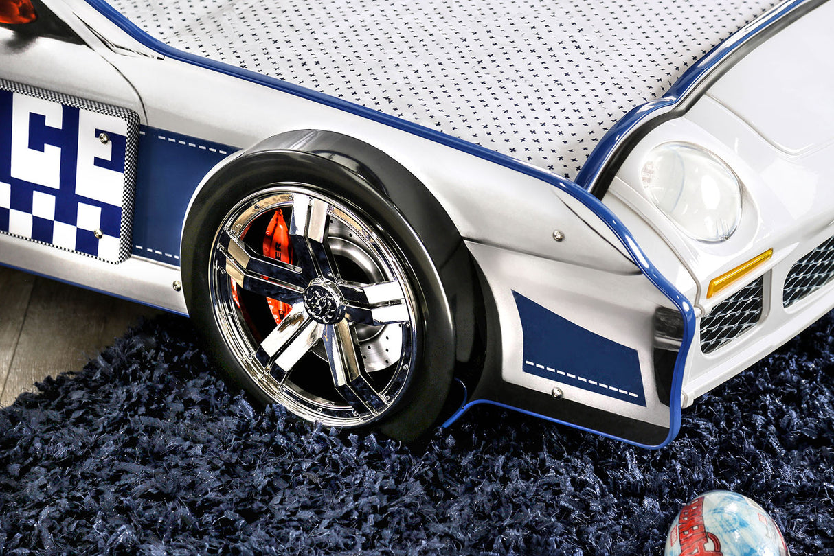 Poe White/Blue Twin Bed by Furniture of America at Eve Furniture