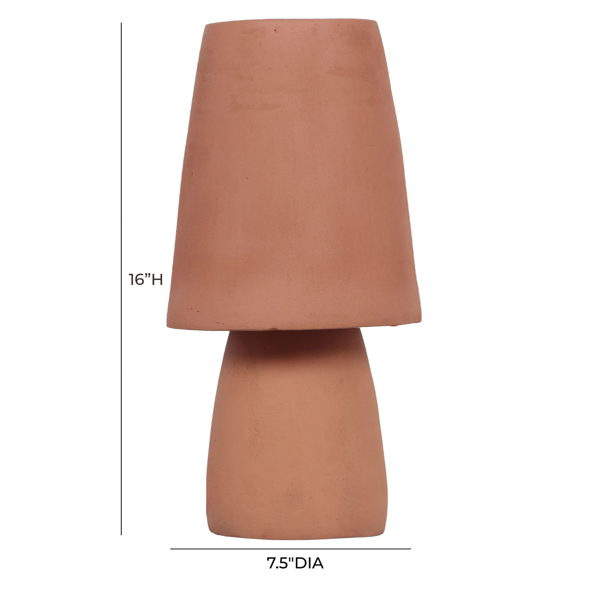 Porcini Terracotta Table Lamp by TOV Furniture at Eve Furniture
