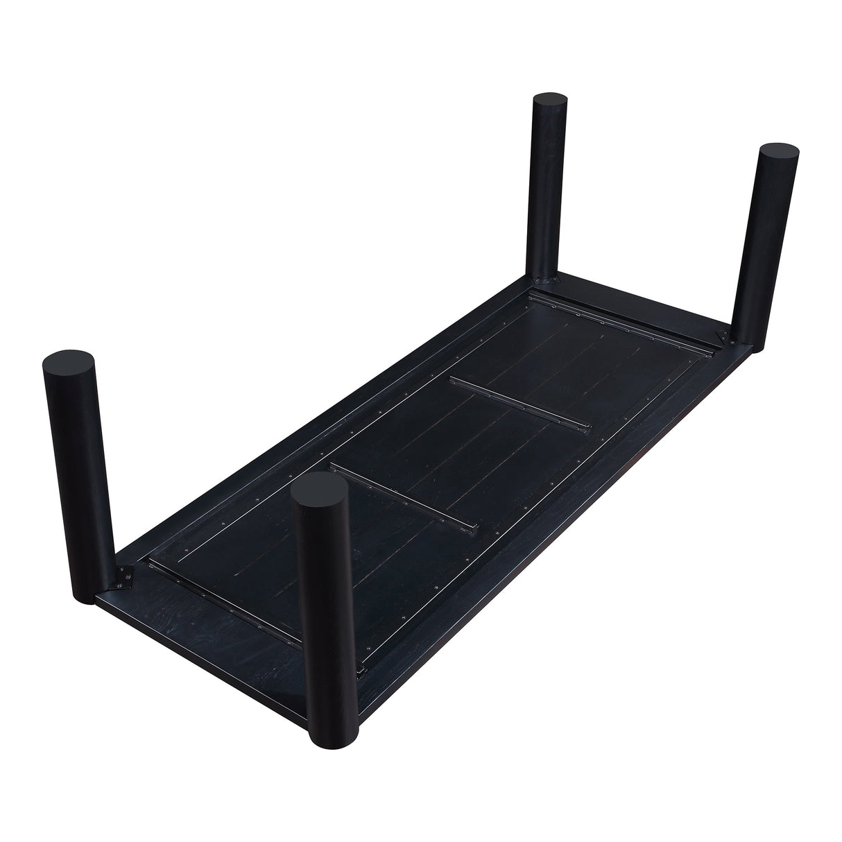 Post Black Large Dining Table by Moe's Home at Eve Furniture