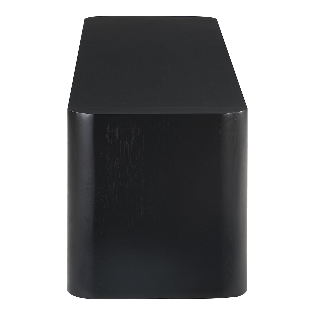 Post Black Small Dining Bench by Moe's Home at Eve Furniture