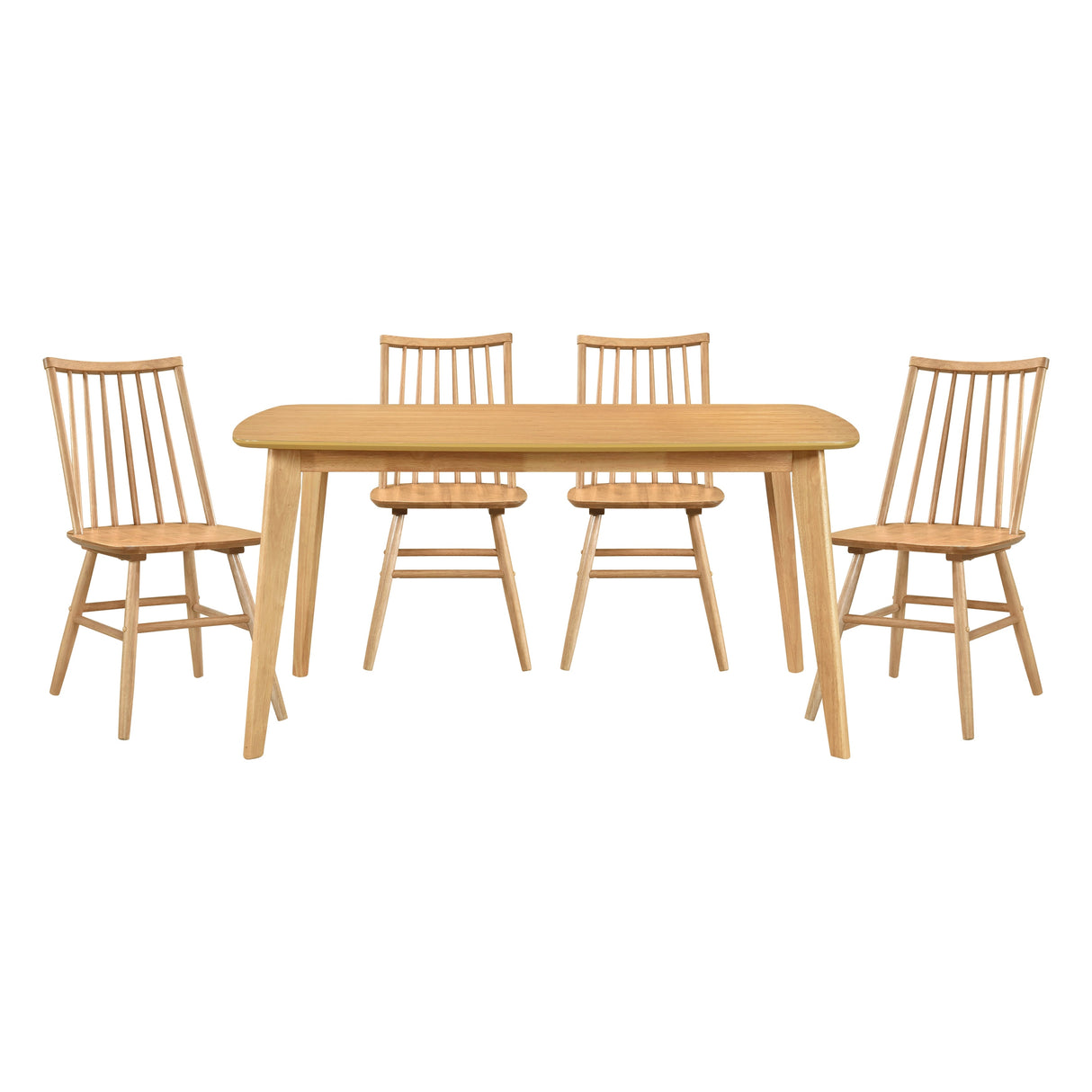 Pratter Natural Oak Dining Set by Homelegance at Eve Furniture