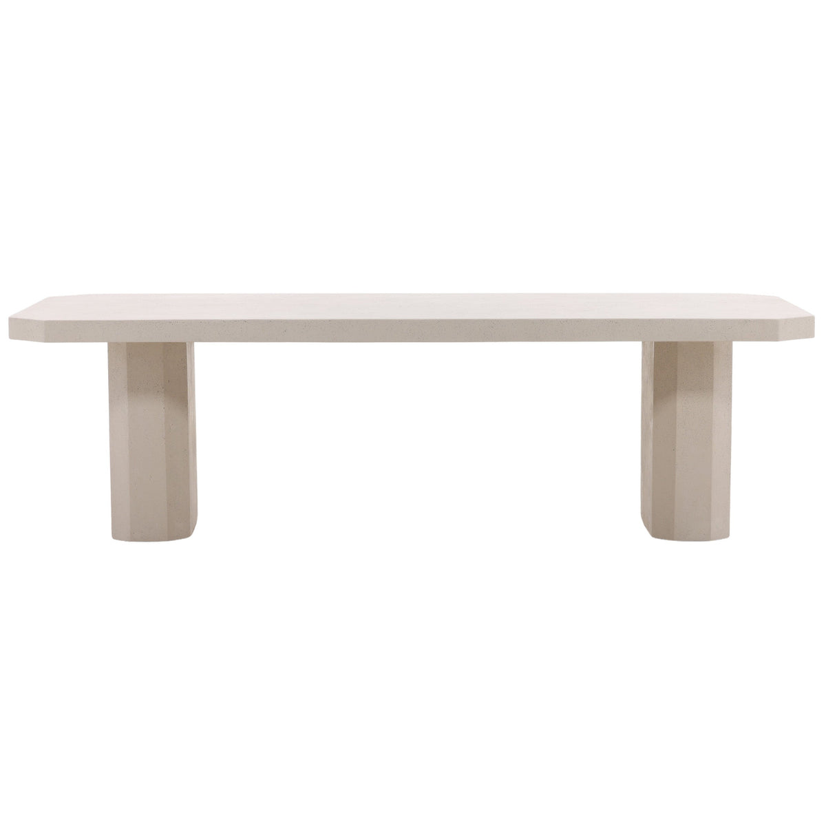 Prism Outdoor Dining Table, Ivory by Dovetail at Eve Furniture