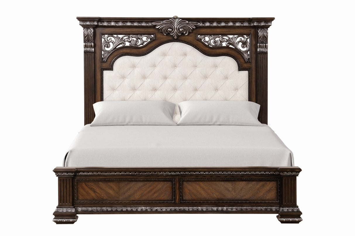 Promenade Espresso King Bed by Furniture of America at Eve Furniture