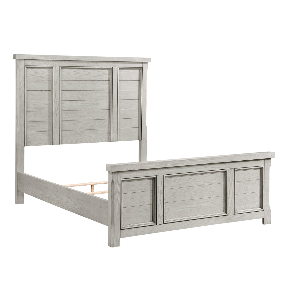 Providence Light Gray King Panel Bed by Homelegance at Eve Furniture