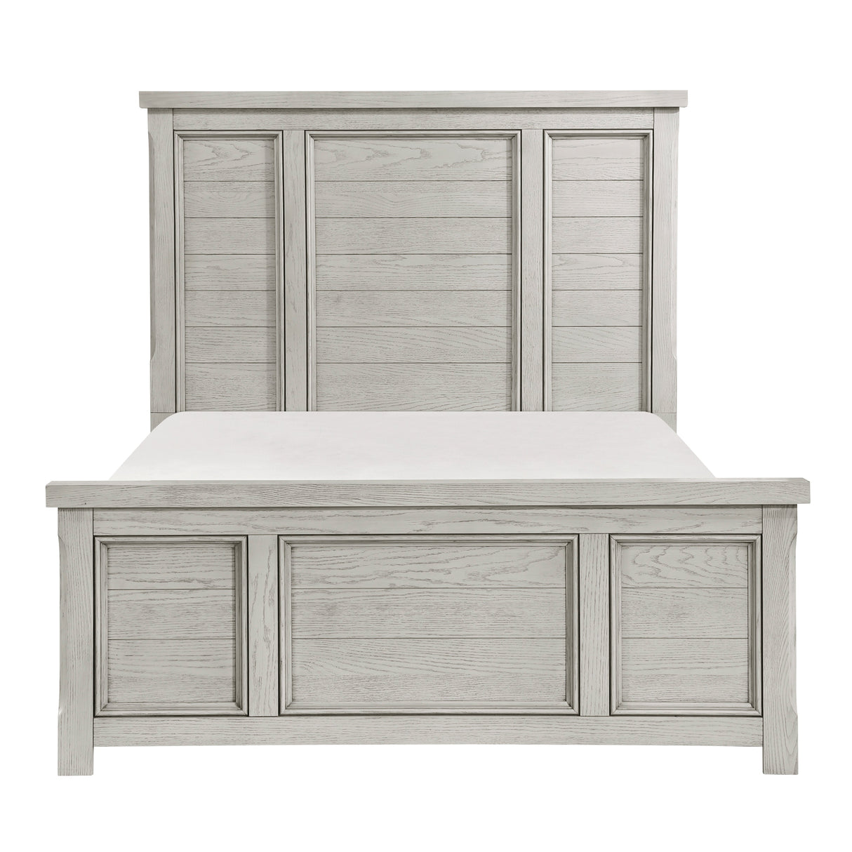 Providence Light Gray King Panel Bed by Homelegance at Eve Furniture