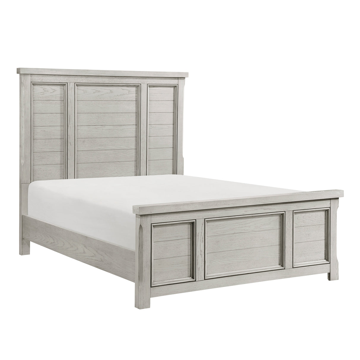 Providence Light Gray King Panel Bed by Homelegance at Eve Furniture