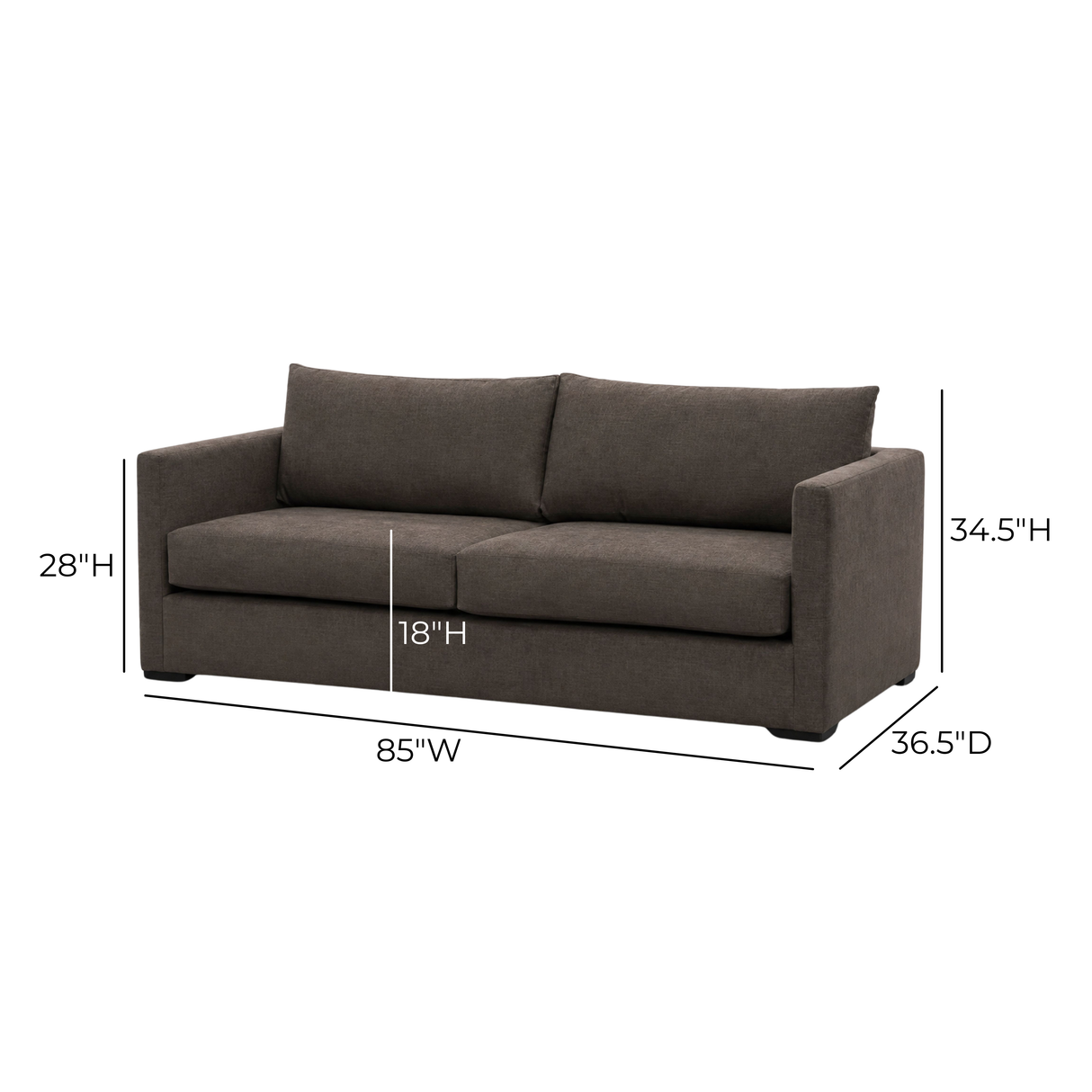 Portsmouth 85" Sofa by TOV Furniture at Eve Furniture