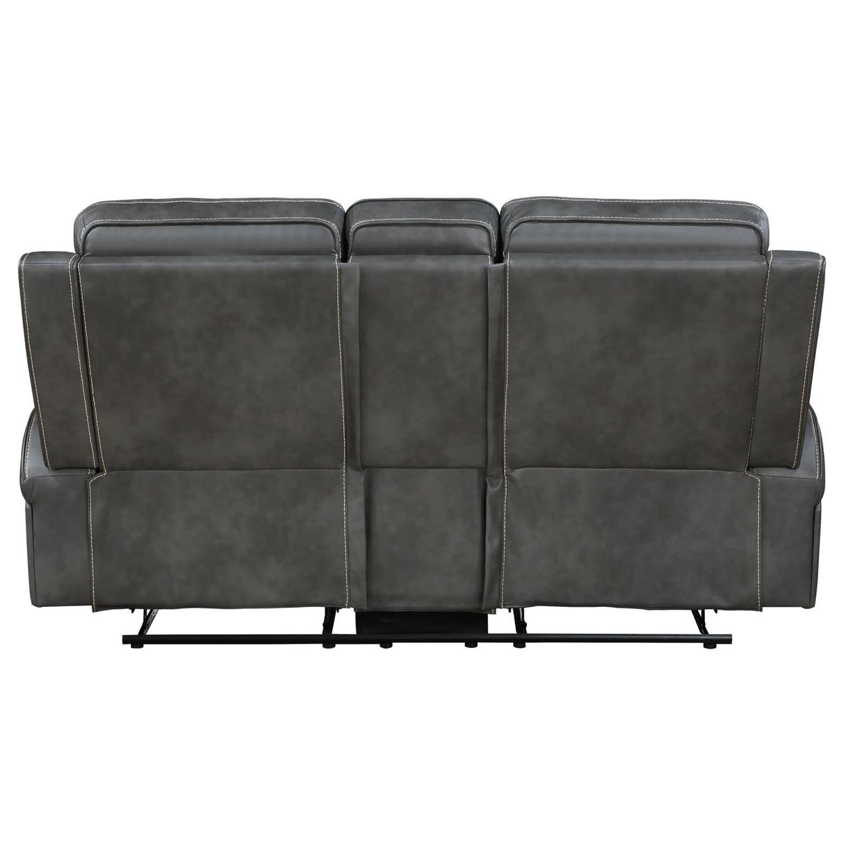 Raelynn Grey Upholstered Motion Reclining Loveseat by Coaster at Eve Furniture
