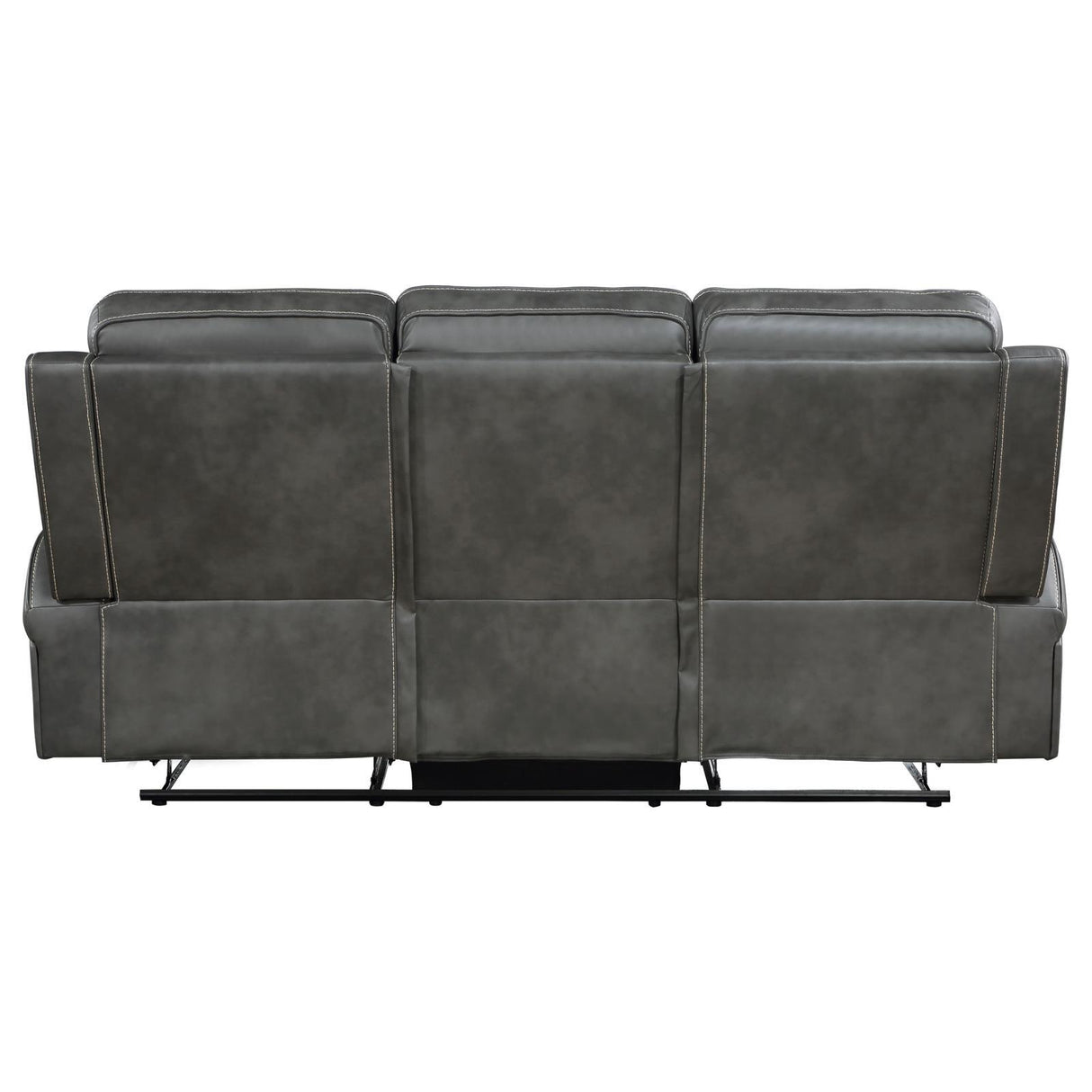 Raelynn Grey Upholstered Motion Reclining Sofa by Coaster at Eve Furniture