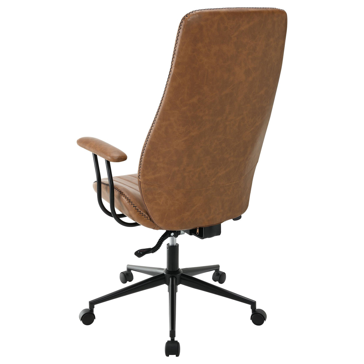 Ranger Brown Upholstered Adjustable Home Office Desk Chair by Coaster at Eve Furniture