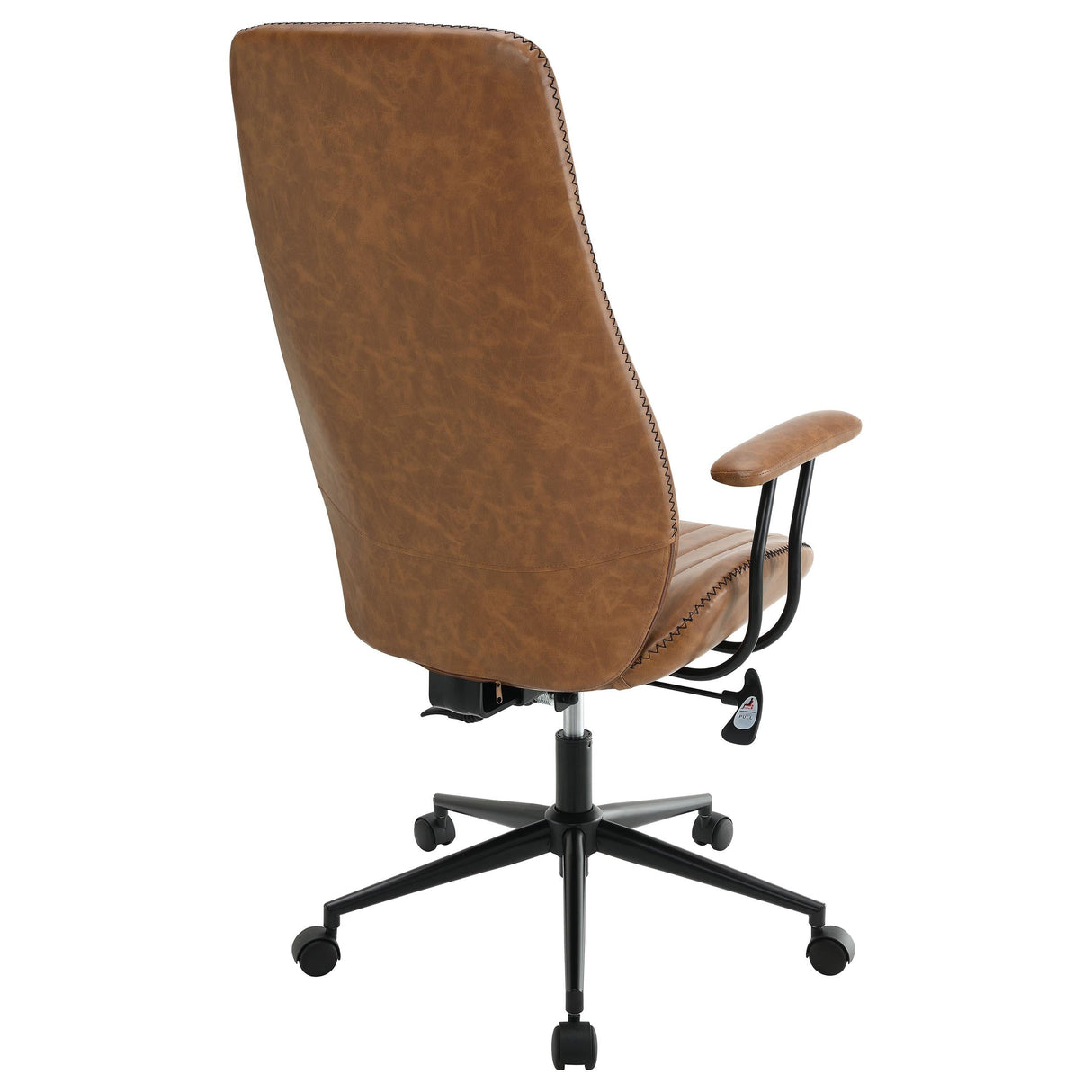 Ranger Brown Upholstered Adjustable Home Office Desk Chair by Coaster at Eve Furniture