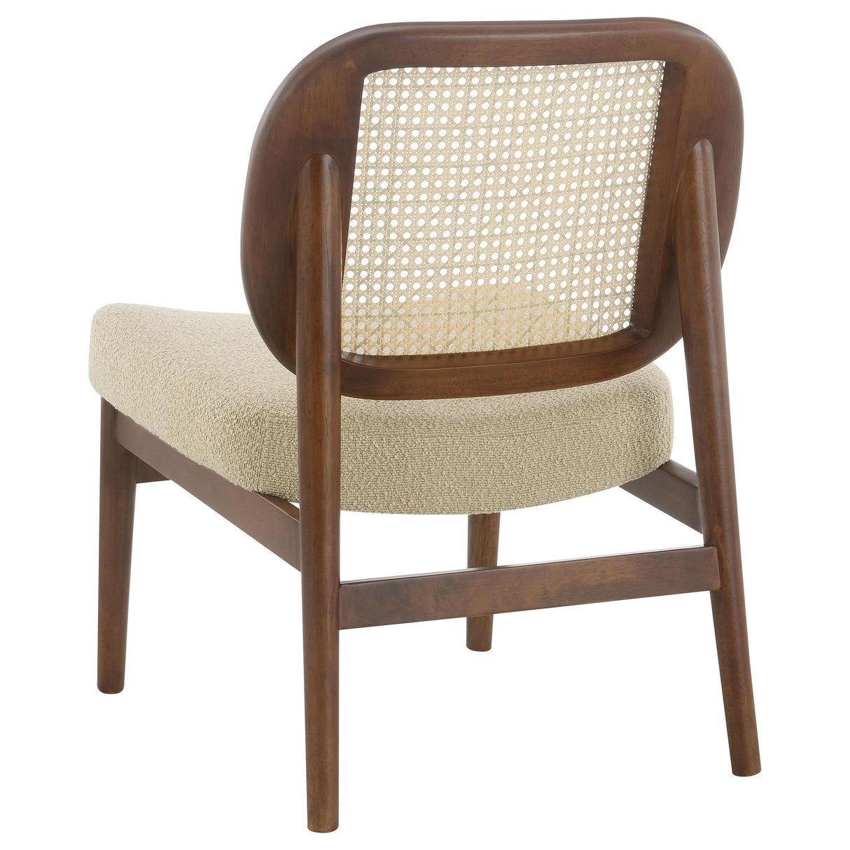 Rayo Camel Rattan Cane Back Accent Chair with Padded Seat by Coaster at Eve Furniture