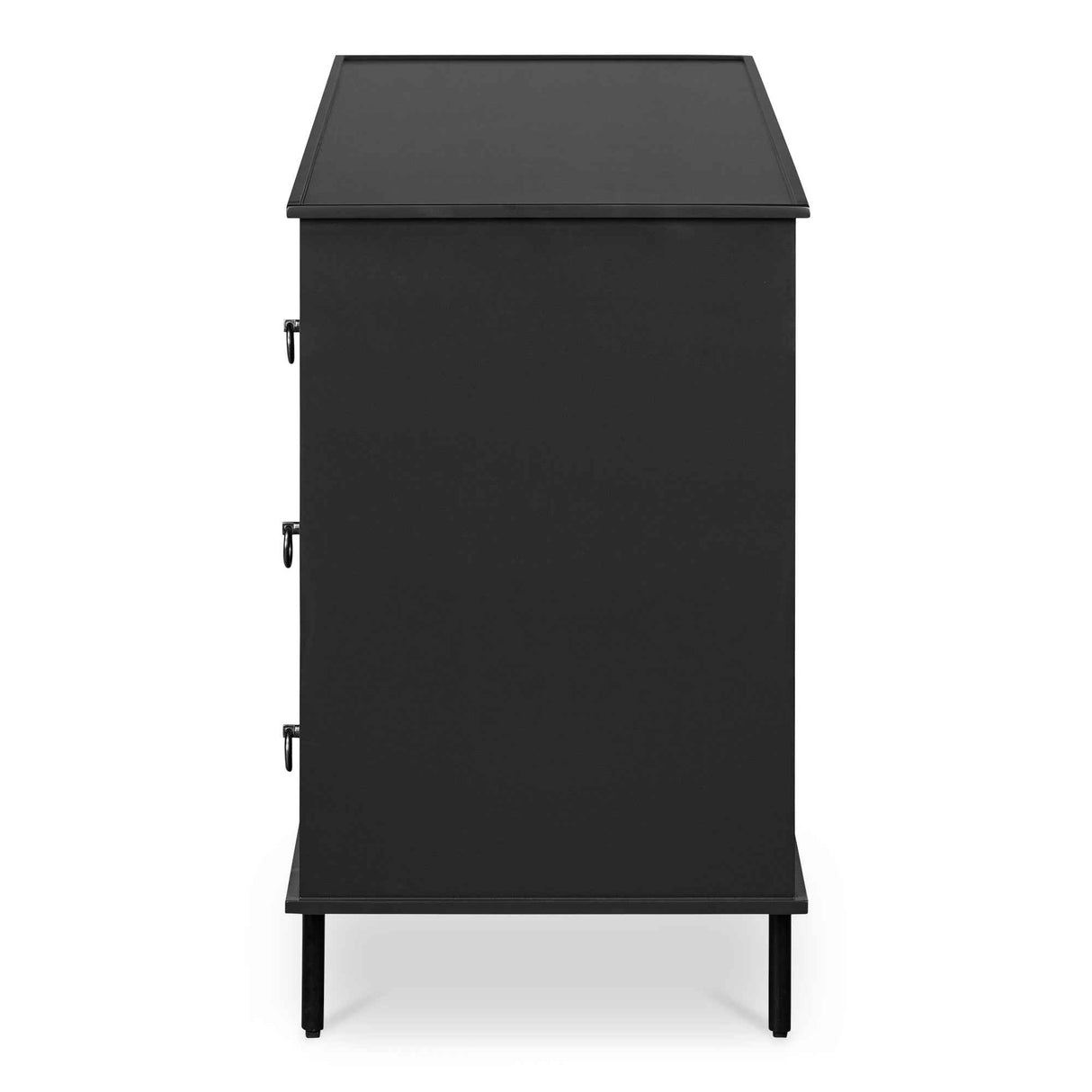 Reagan Black 6 Drawer Dresser