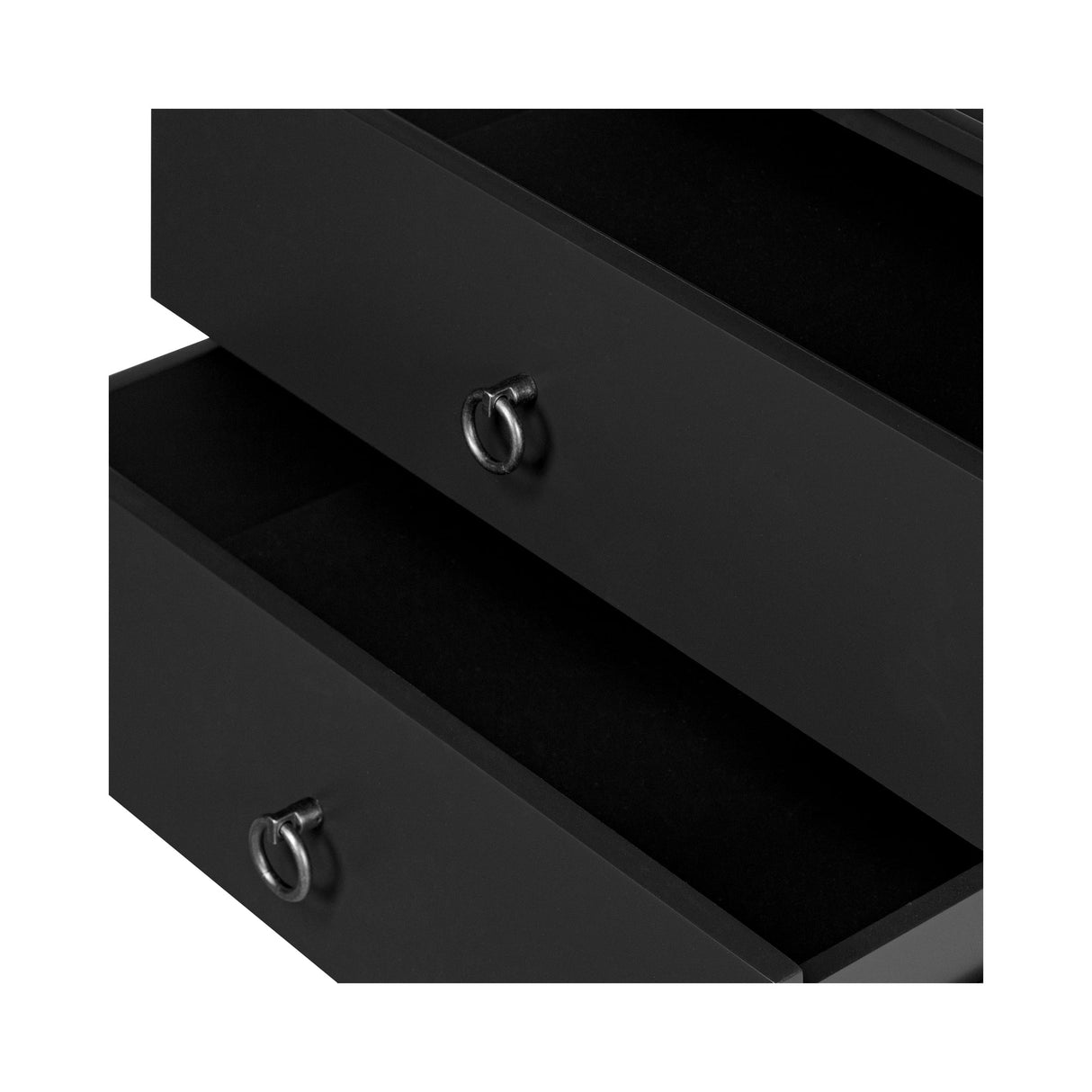 Reagan Black Nightstand by Moe's Home at Eve Furniture