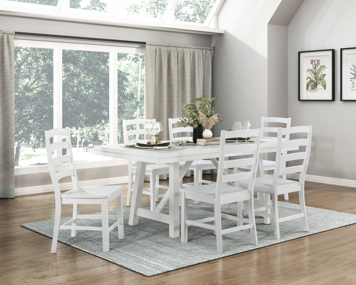 Redmond White Dining Set by Homelegance at Eve Furniture