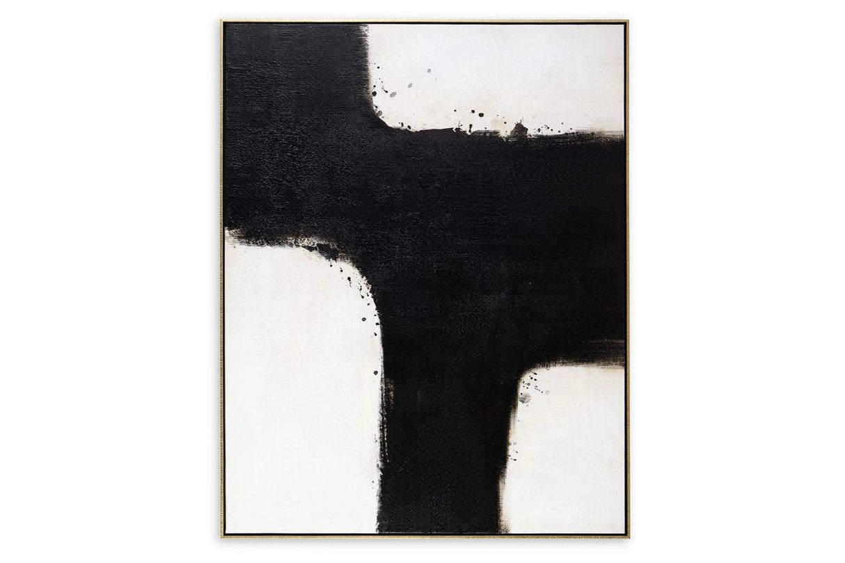 Reighlea Black/White Wall Art by Ashley at Eve Furniture