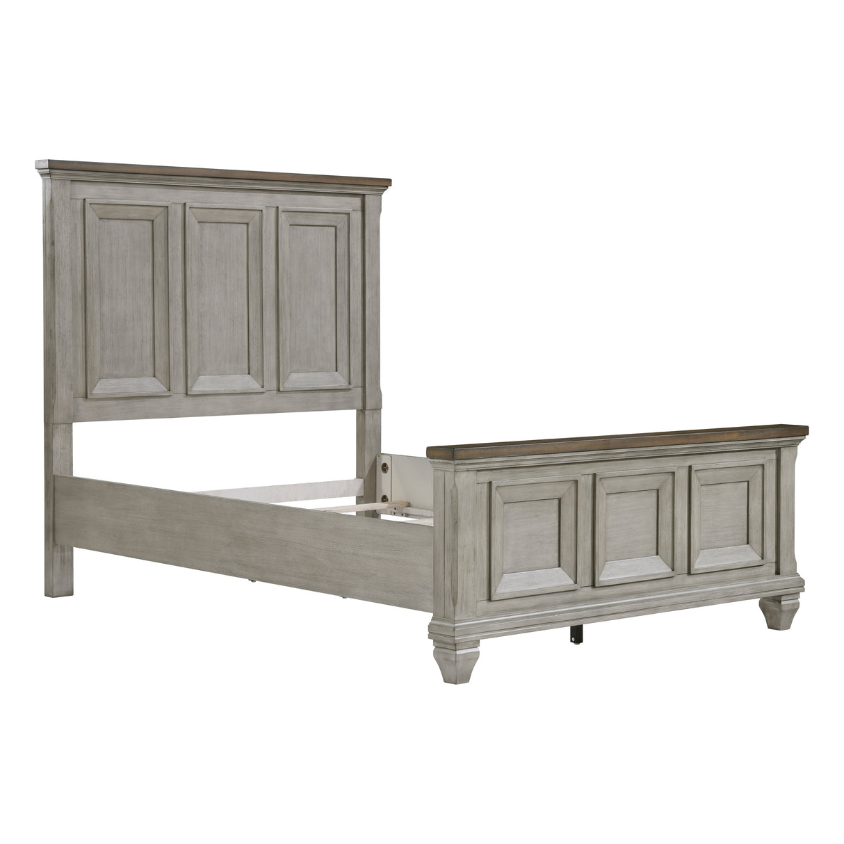 Renton Antique Gray Queen Panel Bed by Homelegance at Eve Furniture