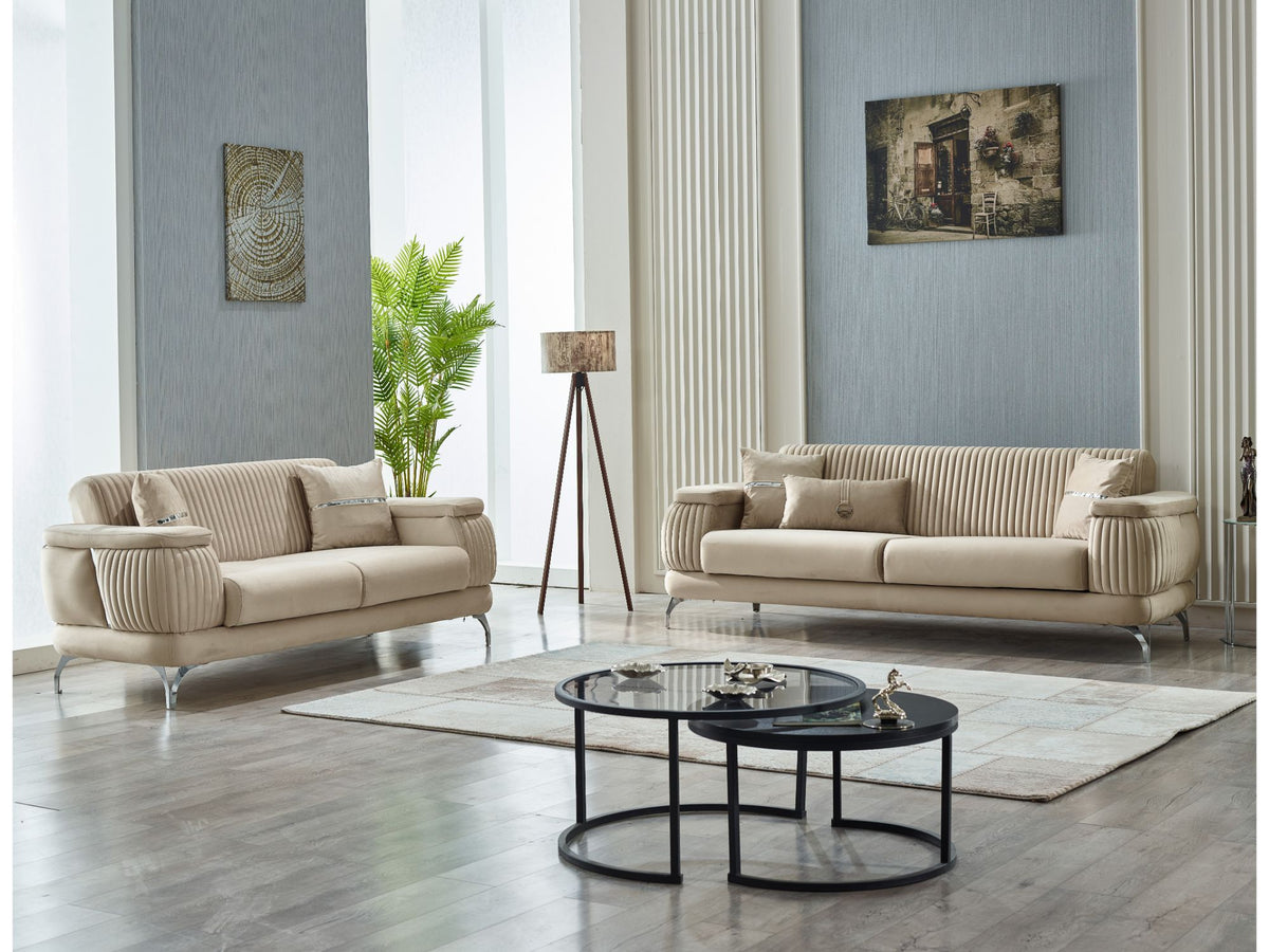 Resital Beige 4-pieces Livingroom Set