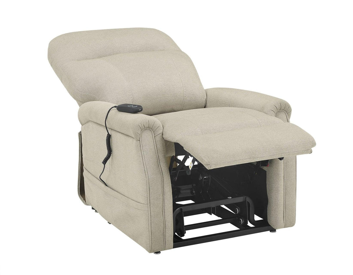 Rhodes Versatile Beige Power Lift Chair by Steve Silver at Eve Furniture