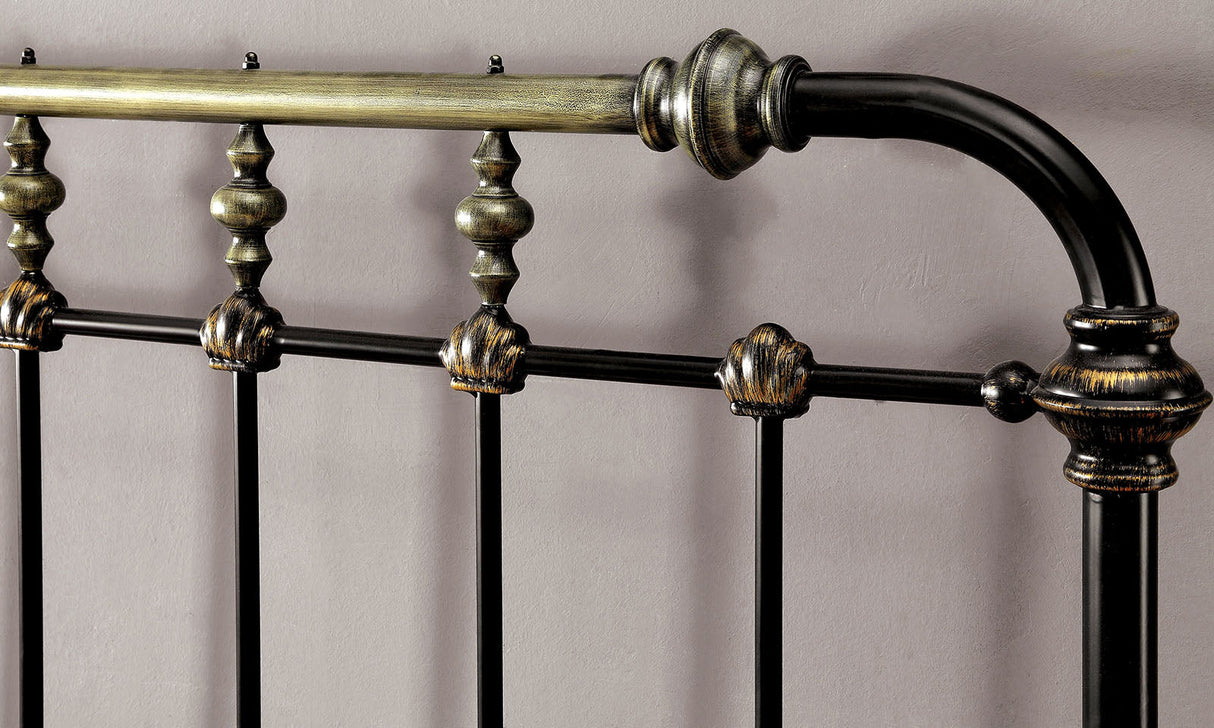 Riana Antique Black King Bed by Furniture of America at Eve Furniture