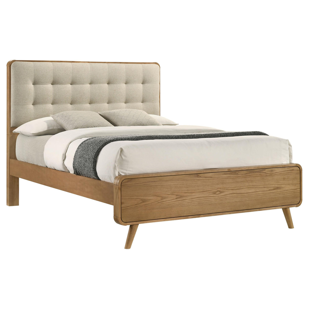 Robyn Light Ash Wood Queen Platform Bed by Coaster at Eve Furniture