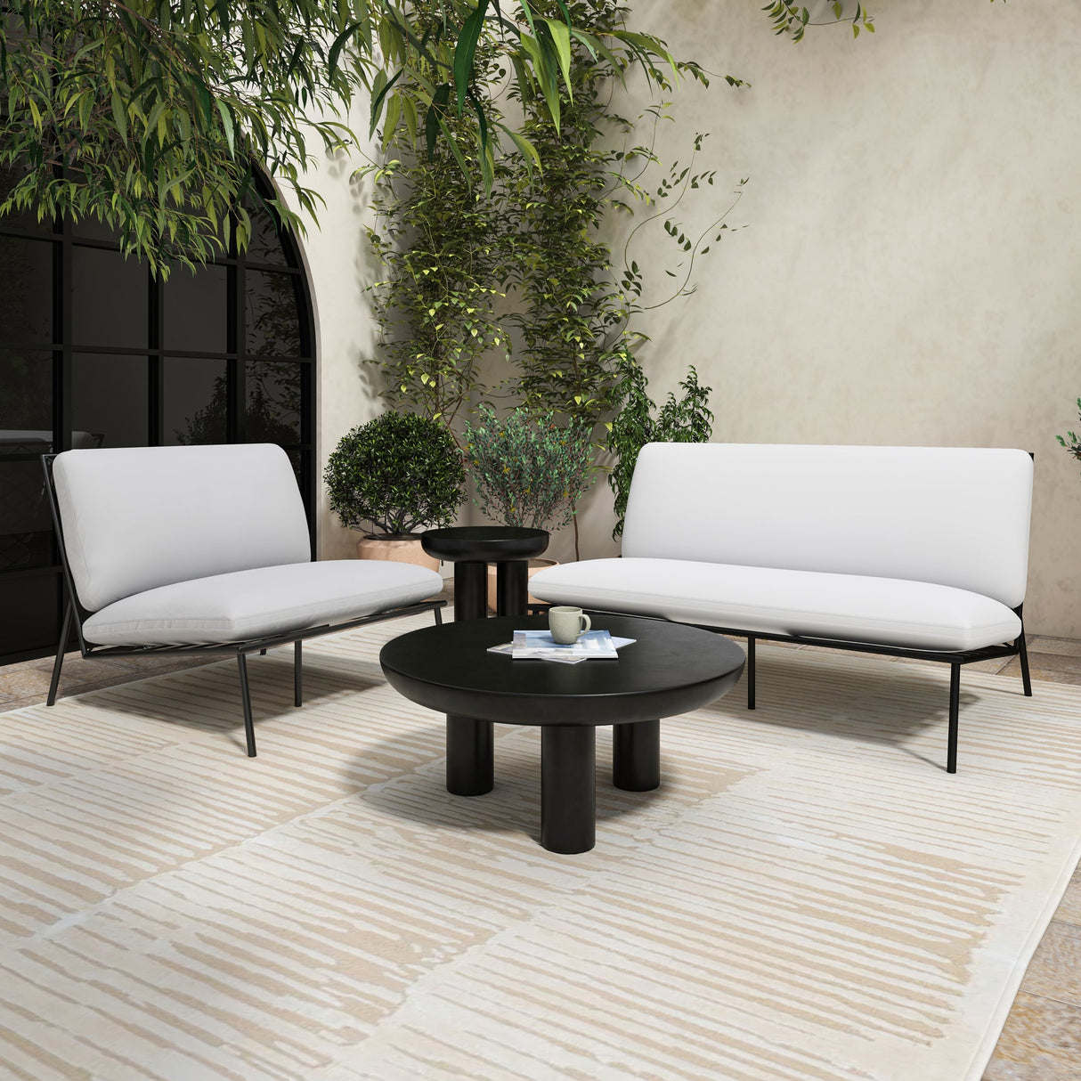 Rocca Black Side Table by Moe's Home at Eve Furniture