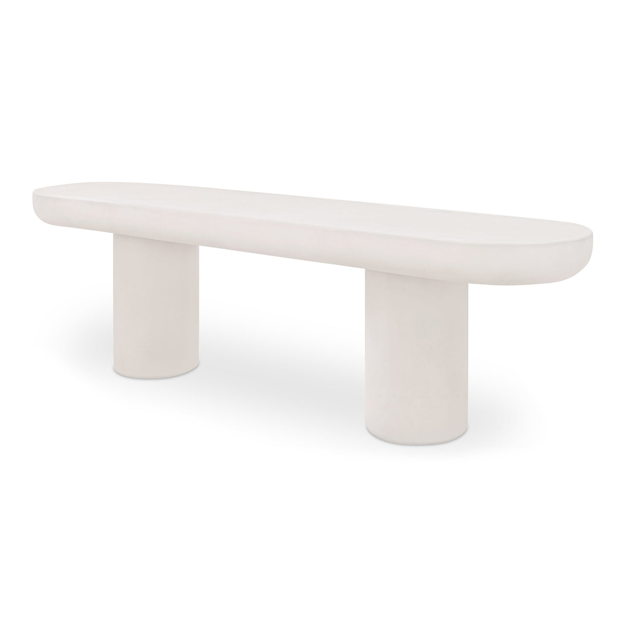 Rocca Cream Bench by Moe's Home at Eve Furniture
