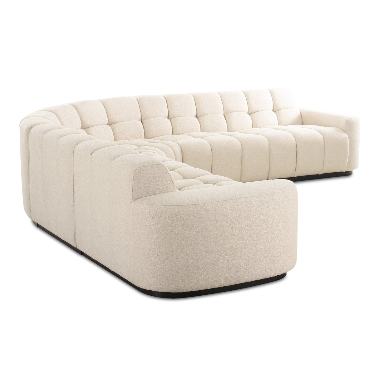 Roman Beige L Shaped Sectional by Moe's Home at Eve Furniture