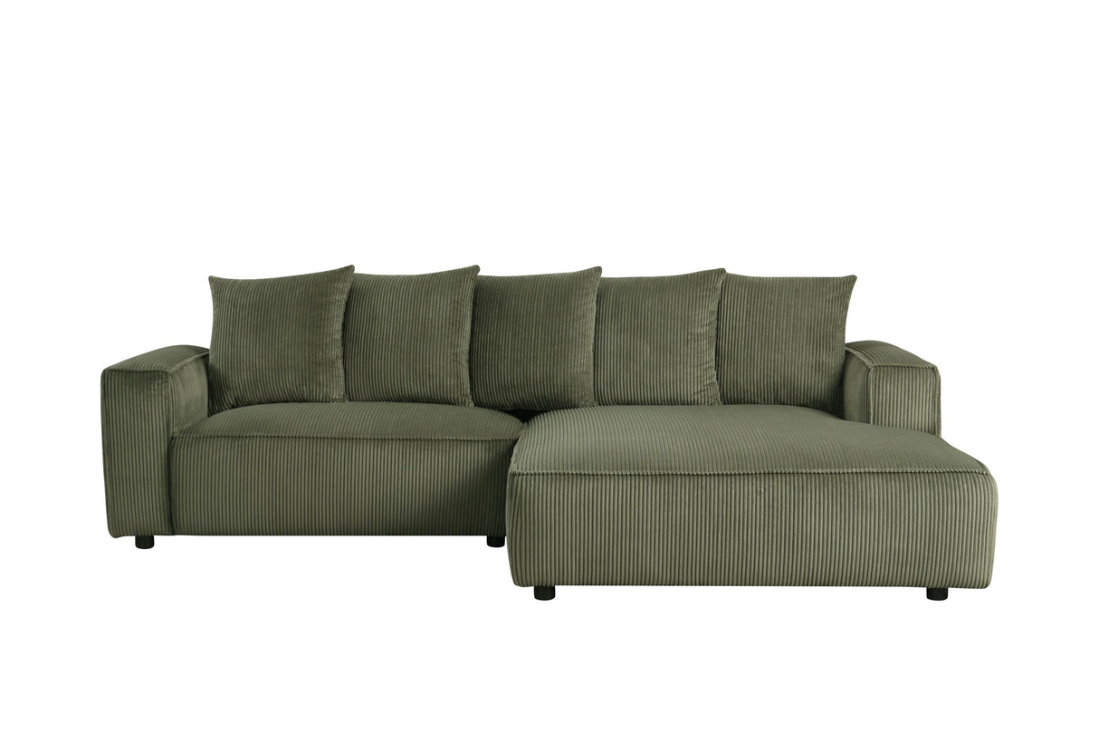 Romeo Olive Right Arm Facing (RAF) Sectional by Happy Homes at Eve Furniture