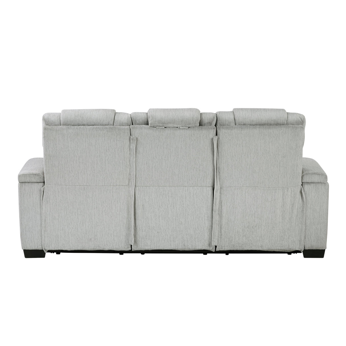 Ronan Light Gray Double Reclining Sofa by Homelegance at Eve Furniture