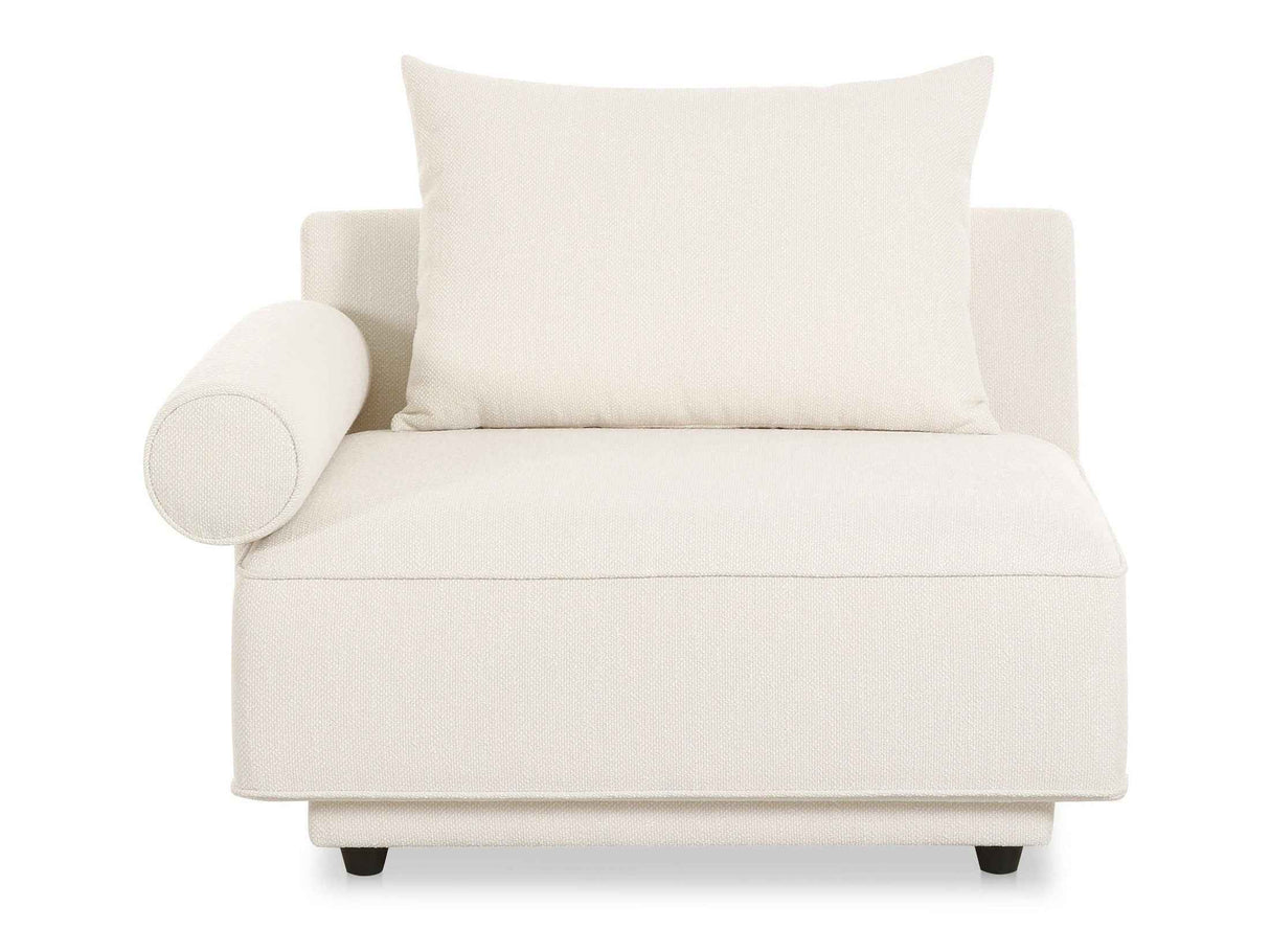 Rosello White Left Arm Facing Chair