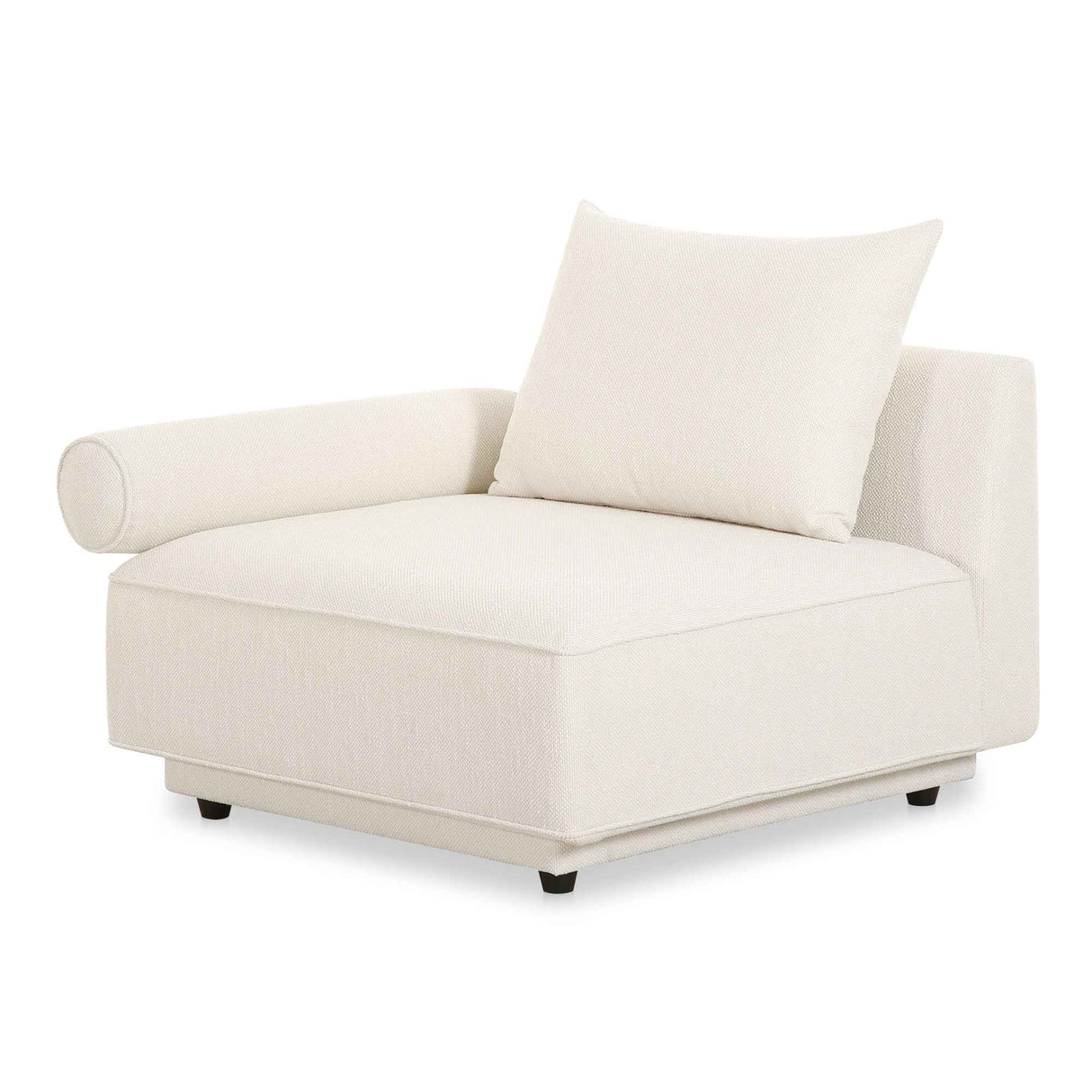 Rosello White Left Arm Facing Chair