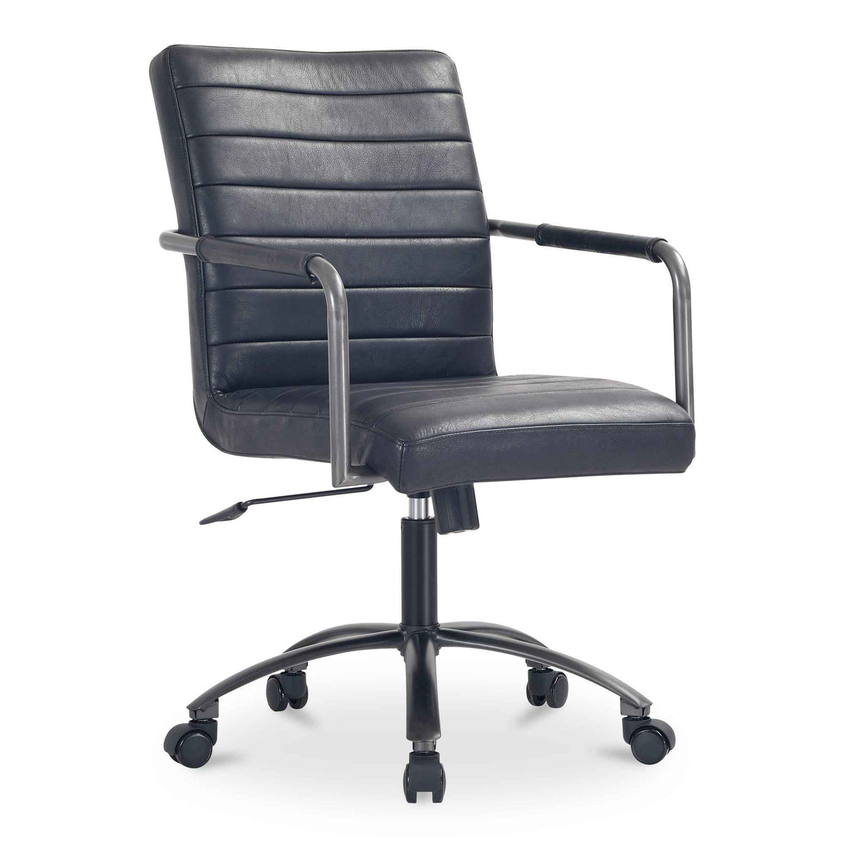 Roy Black Leather Office Chair by Moe's Home at Eve Furniture