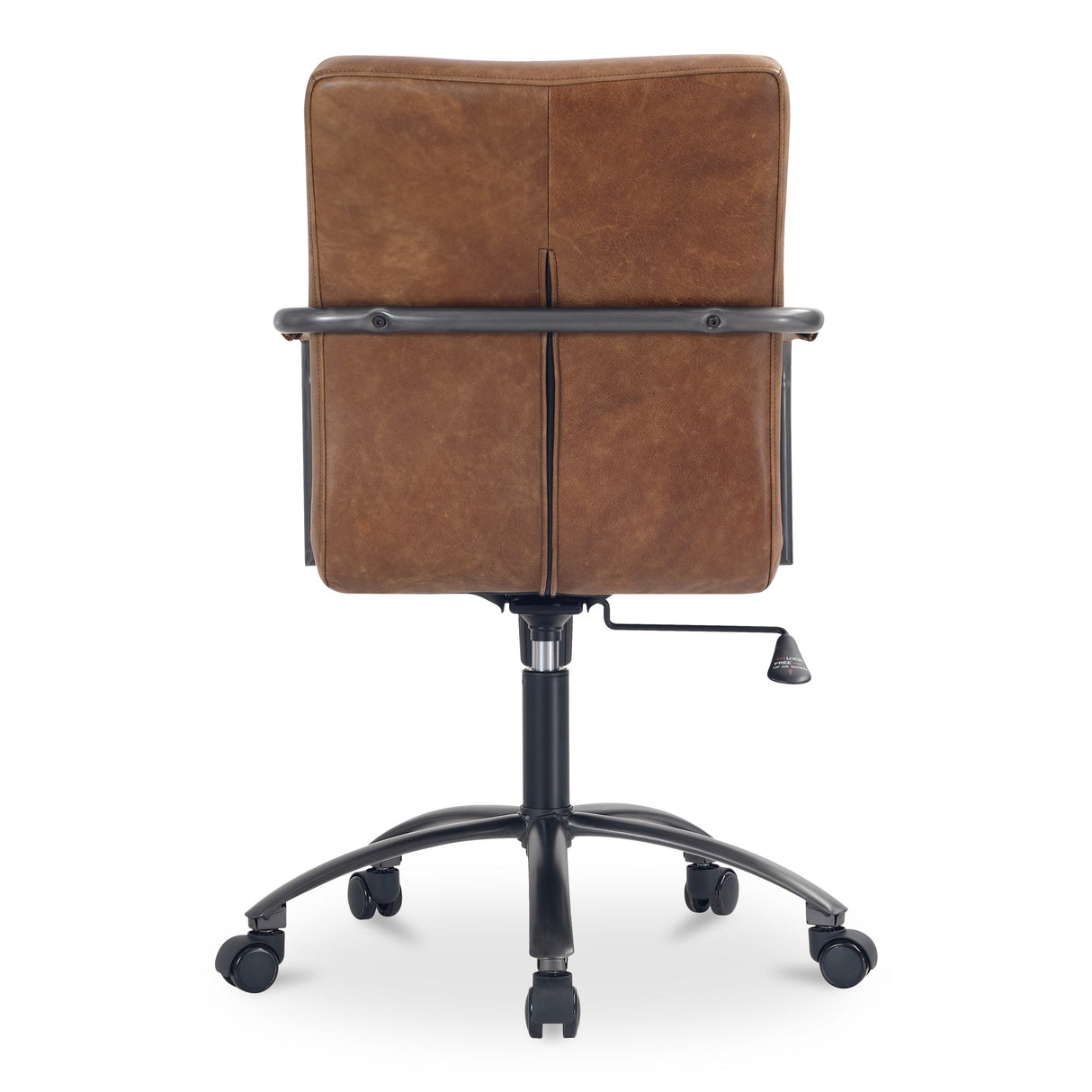 Roy Brown Leather Office Chair by Moe's Home at Eve Furniture
