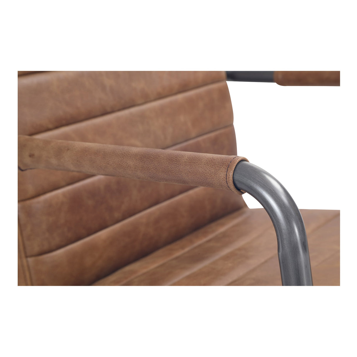 Roy Brown Leather Office Chair by Moe's Home at Eve Furniture