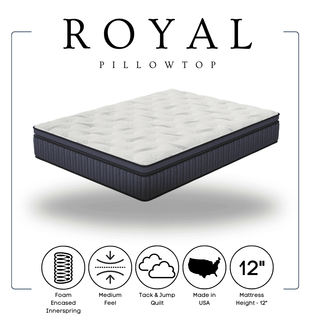 Royal Comfort Firm 12" Hybrid King Mattress by Happy Homes at Eve Furniture