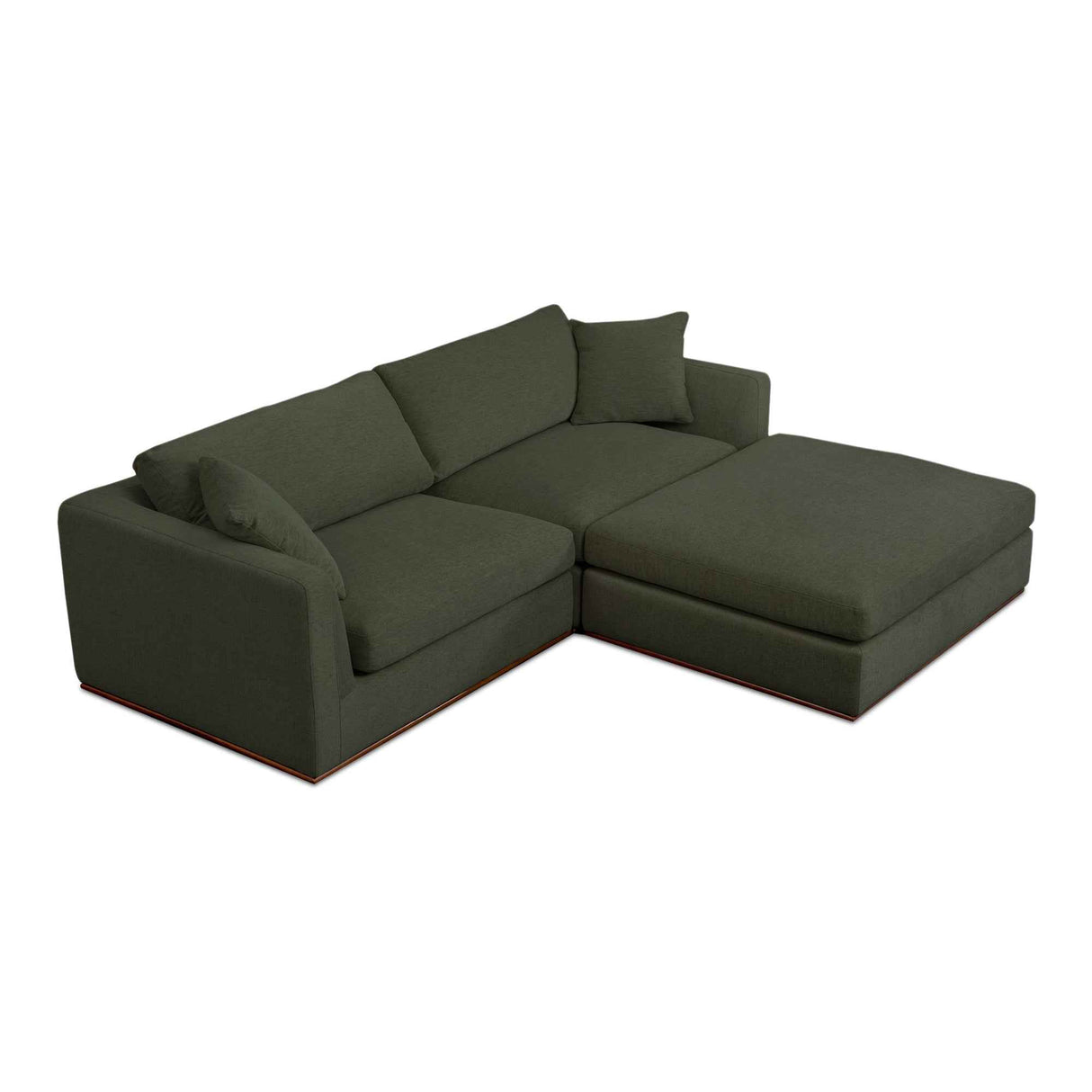 Rue Dark Green Nook Modular Sectional by Moe's Home at Eve Furniture