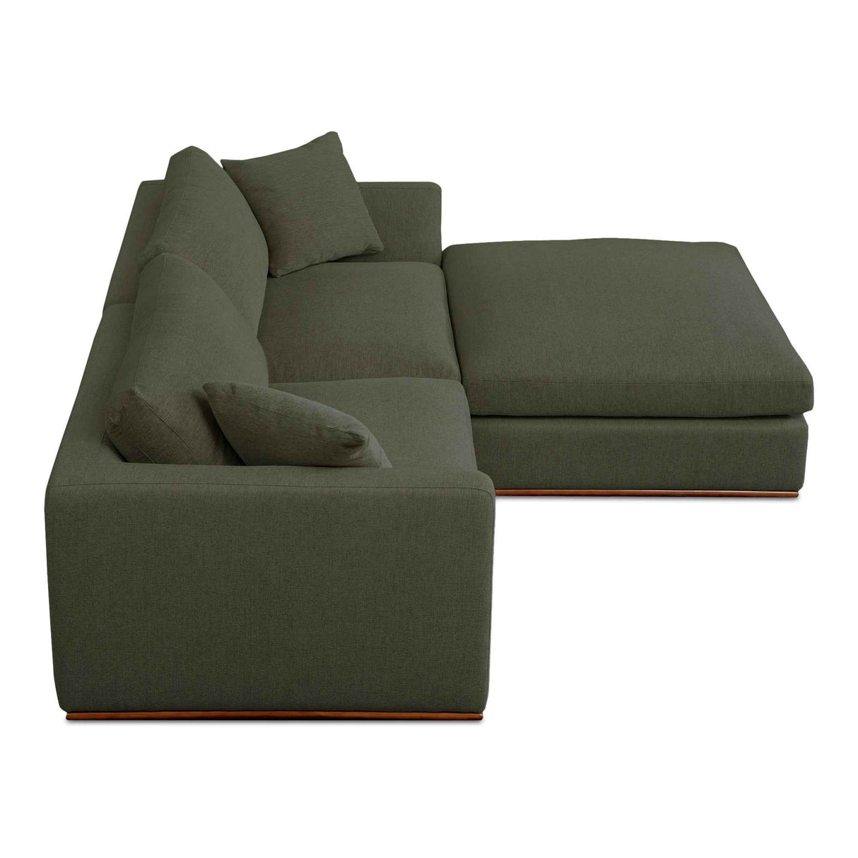 Rue Dark Green Nook Modular Sectional by Moe's Home at Eve Furniture