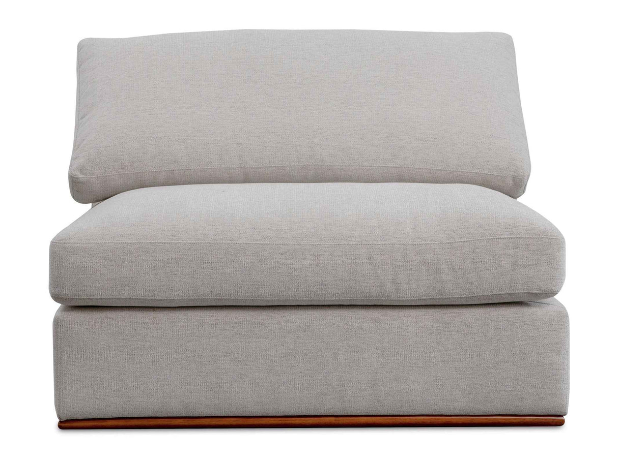 Rue Flecked Grey Slipper Chair by Moe's Home at Eve Furniture
