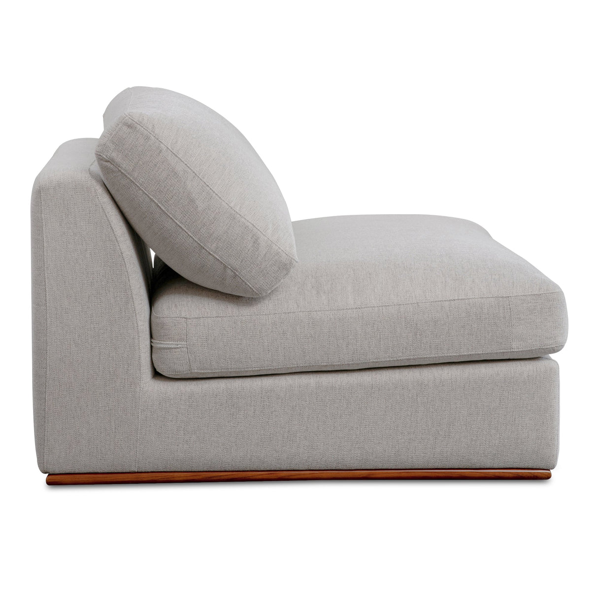 Rue Flecked Grey Slipper Chair by Moe's Home at Eve Furniture