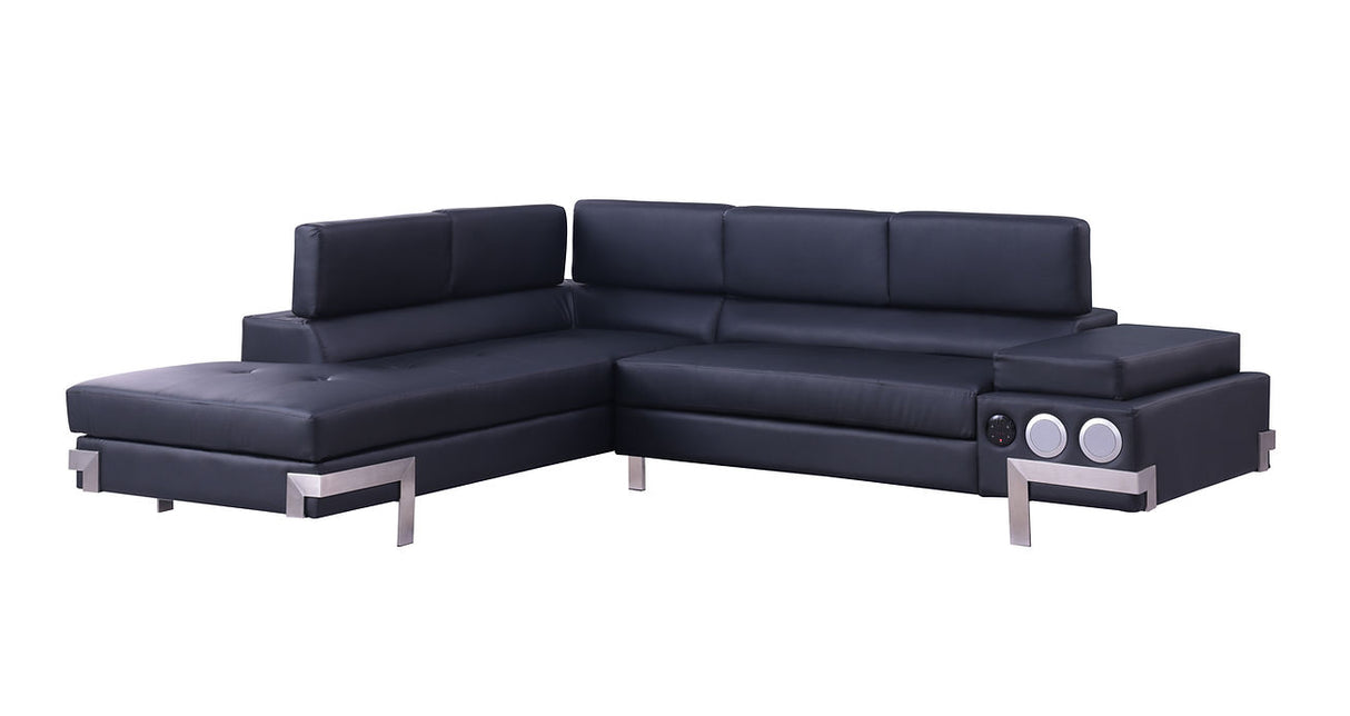 Magic (LED & Speaker) Black Sectional by New Era Innovations at Eve Furniture