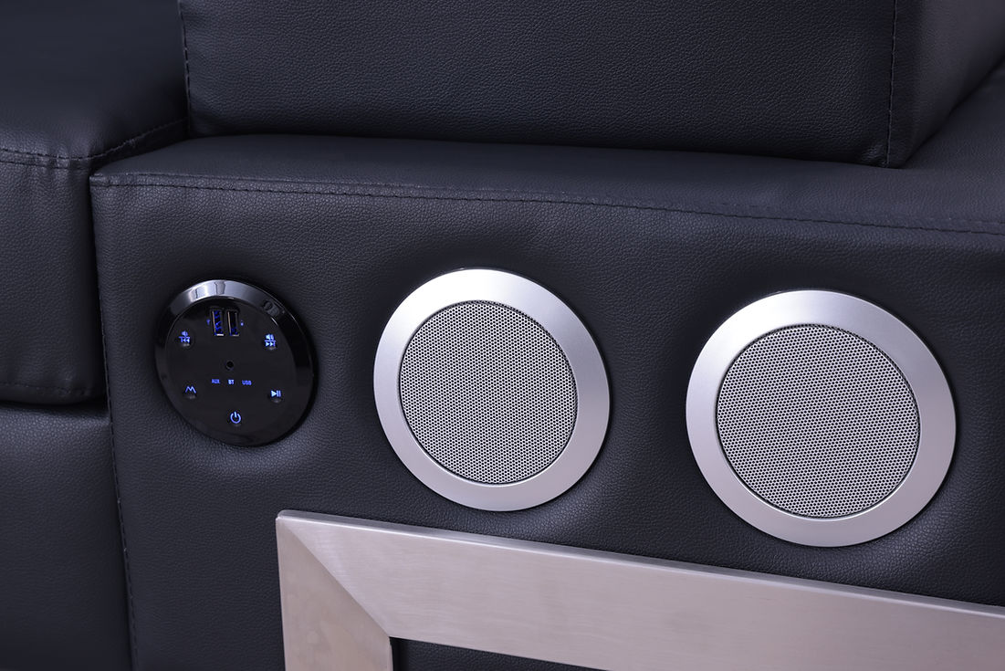 Magic (LED & Speaker) Black Sectional by New Era Innovations at Eve Furniture