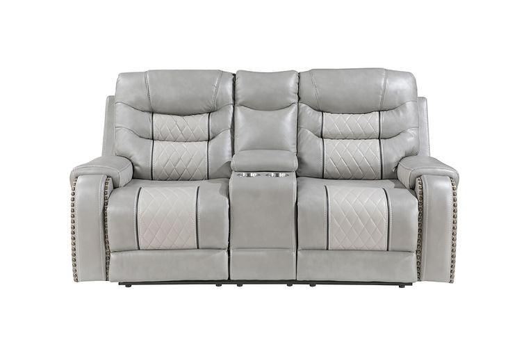 Phoenix II Grey 3-Piece Reclining Living Room Set by New Era Innovations at Eve Furniture