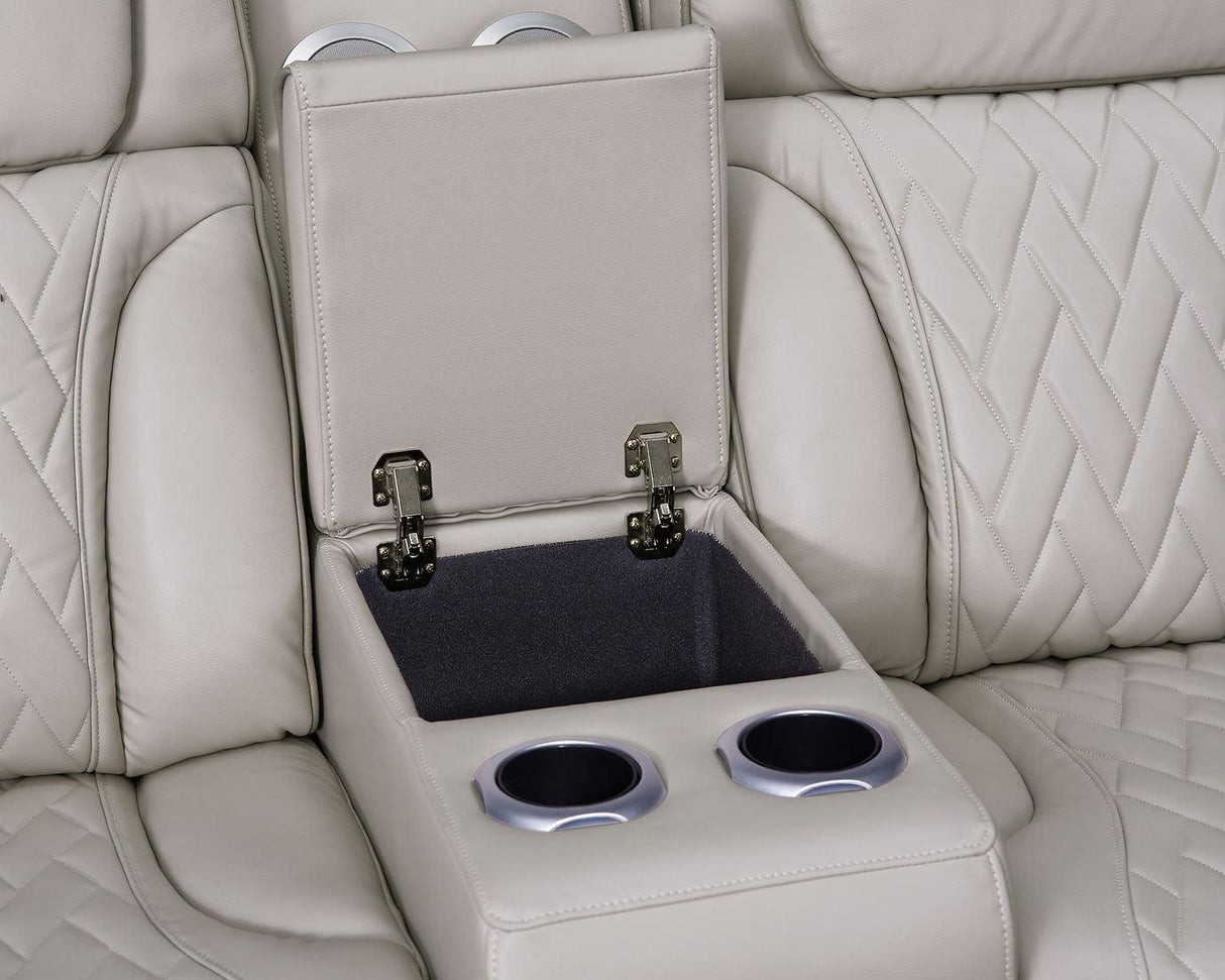 Skyline Sand 3-Piece Power Reclining Living Room Set by New Era Innovations at Eve Furniture