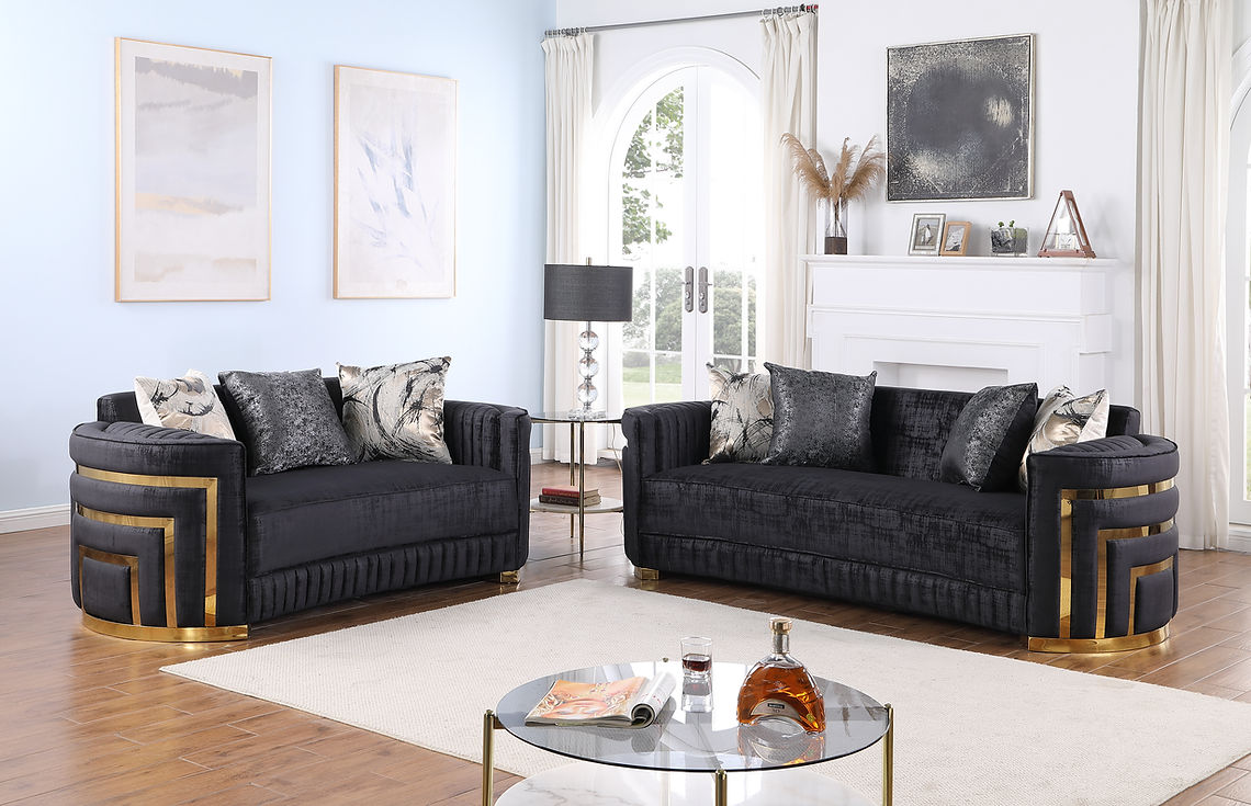 Minerva Black Living Room Set by New Era Innovations at Eve Furniture