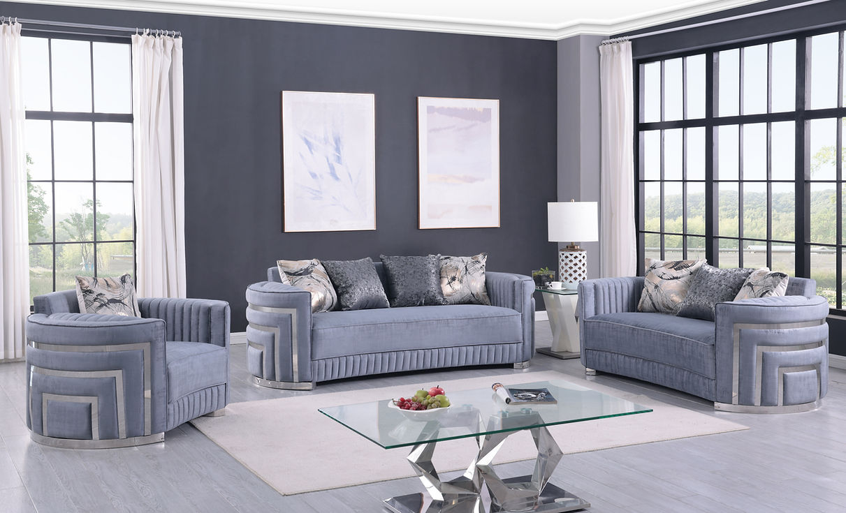 Minerva Grey Living Room Set by New Era Innovations at Eve Furniture