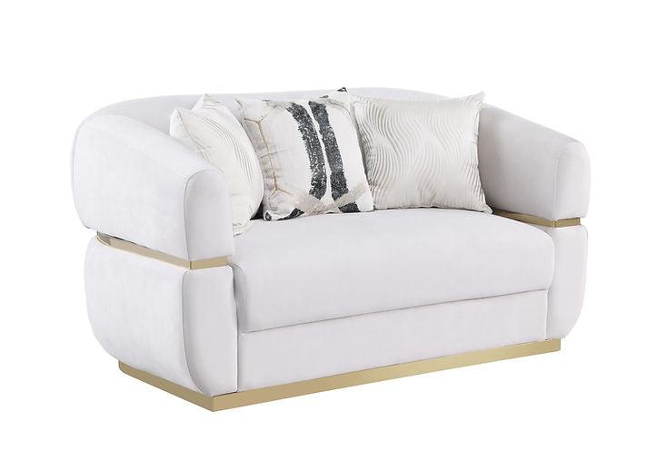 Carmela Cream Living Room Set by New Era Innovations at Eve Furniture