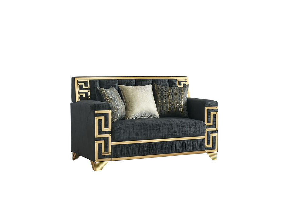 Hira Black Living Room Set by New Era Innovations at Eve Furniture